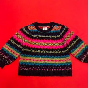 NWT GAP baby girls multicolor sweater